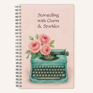 Vintage Typewriter Storytelling Writers Desktop  Notebook