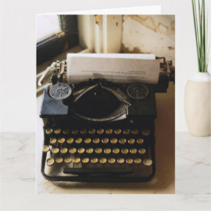 Vintage Typewriter, Valentine You're Just My Type Card