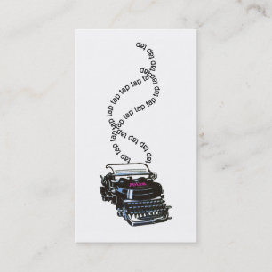Vintage Typewriter Writer Author Business Card