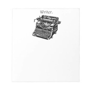 Vintage Typewriter Writer Ink Drawing Sketch  Notepad