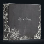 vintage typography flourish Chalkboard Wedding Binder<br><div class="desc">vintage chalkboard wedding invitations and rustic country wedding favours.</div>