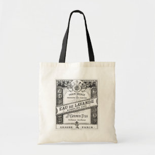 Vintage Typography Perfume Advertisement Tote Bag