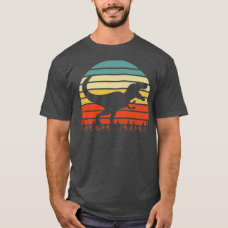 Vintage Tyrannosaurus Trex Dinosaurus Sunset Retro T-Shirt