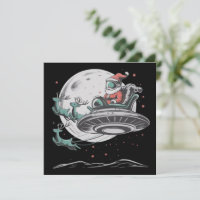 Vintage UFO Santa Claus Alien Christmas Cryptid