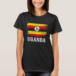 Vintage Uganda Flag For Ugandan   T-Shirt