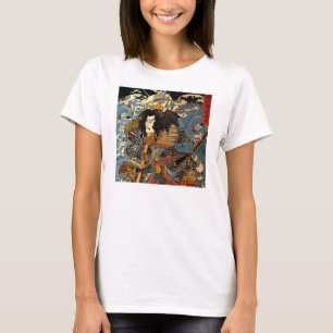 Vintage Ukiyo-e Japanese Samurai Painting T-Shirt