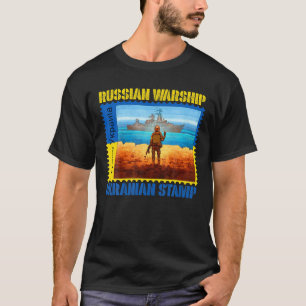 Vintage Ukraine Postage Stamp Flag Pride T-Shirt
