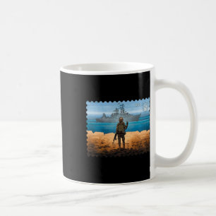 Vintage Ukraine Postage Stamps Flag Pride  Coffee Mug