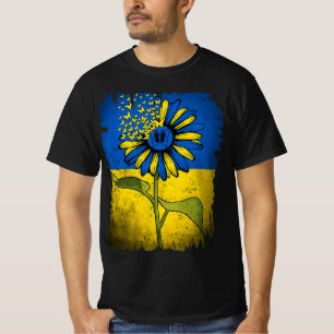 Vintage Ukraine Sunflower Butterfly Ukraine Ukrain T-Shirt