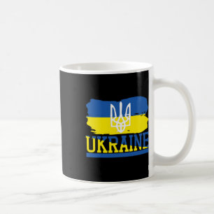 Vintage Ukraine Ukrainian Flag Pride 3  Coffee Mug