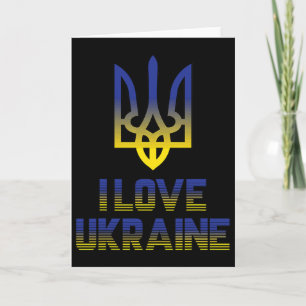 Vintage Ukraine Ukrainian Flag Pride 4  Card