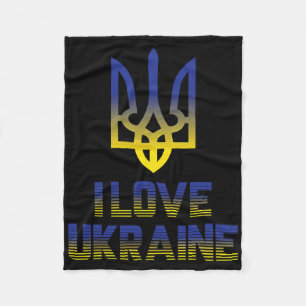 Vintage Ukraine Ukrainian Flag Pride 4  Fleece Blanket