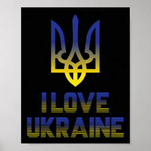 Vintage Ukraine Ukrainian Flag Pride 5 Poster
