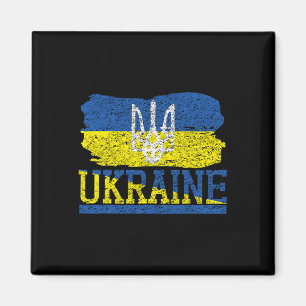 Vintage Ukraine Ukrainian Flag Pride 6 Magnet