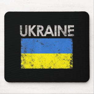 Vintage Ukraine Ukrainian Flag Pride 8 Mouse Pad