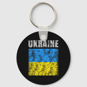 Vintage Ukraine Ukrainian Flag Pride 9 Keychain