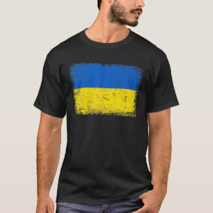 Vintage Ukraine Ukrainian Flag Pride Gifts T-Shirt