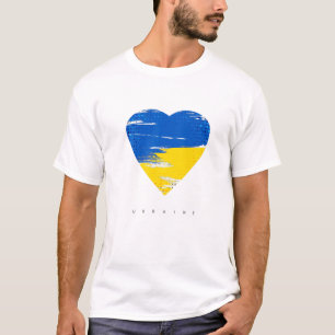 Vintage Ukraine Ukrainian Flag Pride T-Shirt