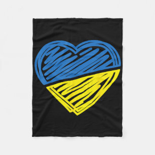Vintage Ukraine Ukrainian Flag Pride Ukraine Flag  Fleece Blanket