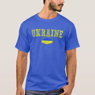 Vintage Ukraine Ukrainian Flag Pride Ukraine Flag T-Shirt