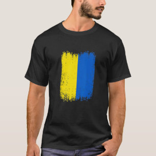 Vintage Ukraine Ukrainian National Flag Patriotic T-Shirt