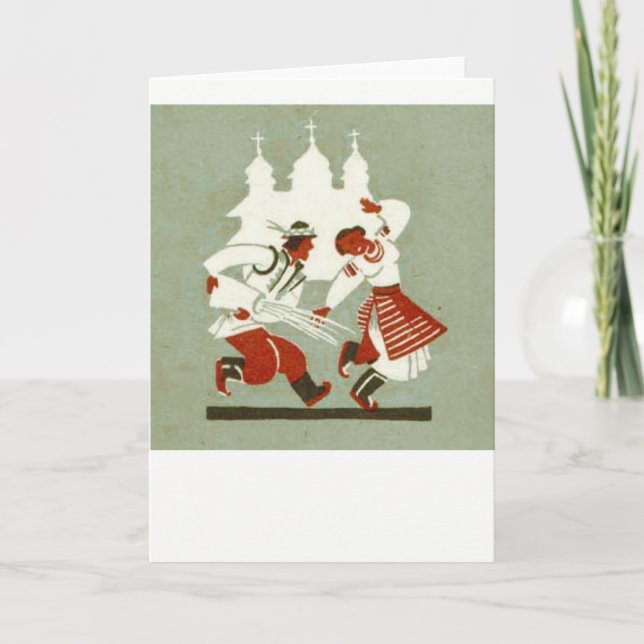 Vintage Ukrainian Easter Card (Front)