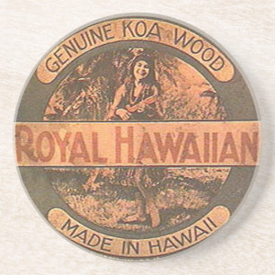 Vintage Ukulele Label Coaster