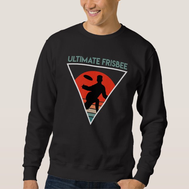 Vintage Ultimate Frisbee Retro Sweatshirt (Front)