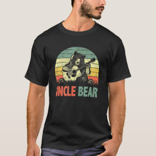 Vintage Uncle Bear  Retro Dad Guitar T-Shirt