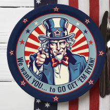 Vintage Uncle Sam Military Going Away Party Decor