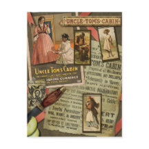 Vintage Uncle Tom's Cabin Scrapbook Postcard