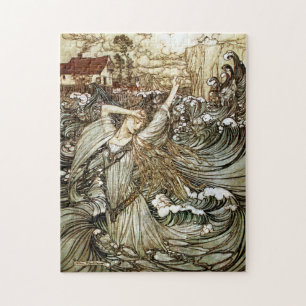 Vintage Undine by Arthur Rackham Jigsaw Puzzle