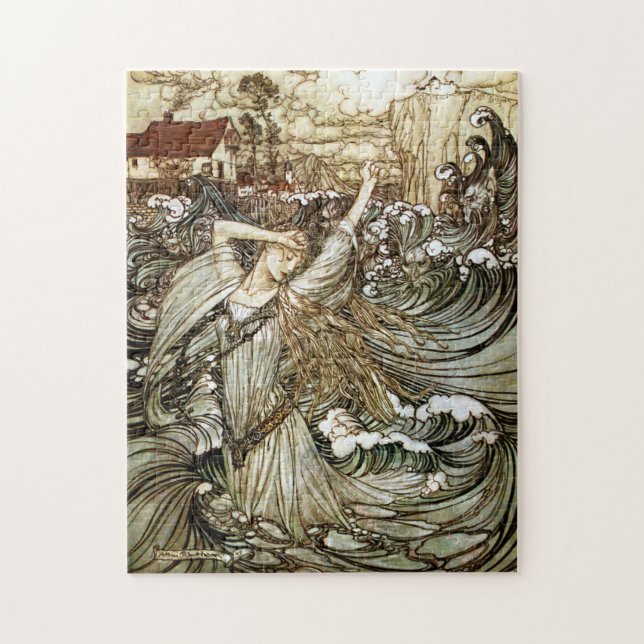 Vintage Undine by Arthur Rackham Jigsaw Puzzle (Vertical)