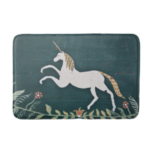 Vintage unicorn bath mat
