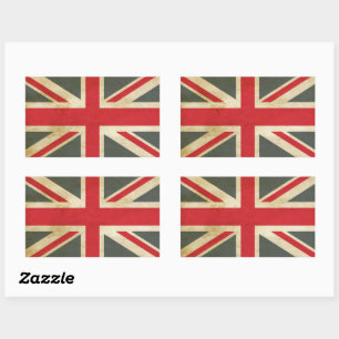 Vintage Union Jack British Flag Sticker