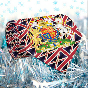 Vintage United Kingdom Ties, fashion British Flag Tie