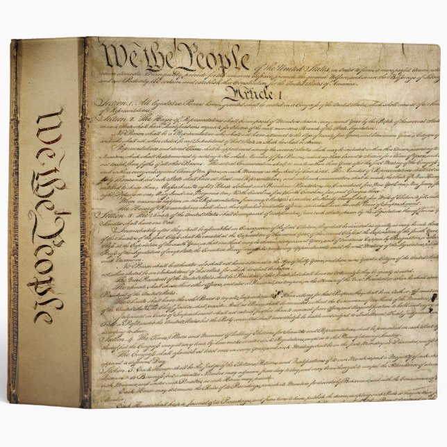 Vintage United States Constitution Binder (Front/Spine)