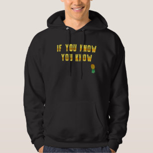 Vintage Upside Down Pineapple Subtle Swinger Hoodie