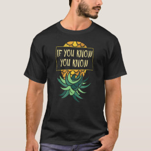 Vintage Upside Down Pineapple Subtle Swinger T-Shirt