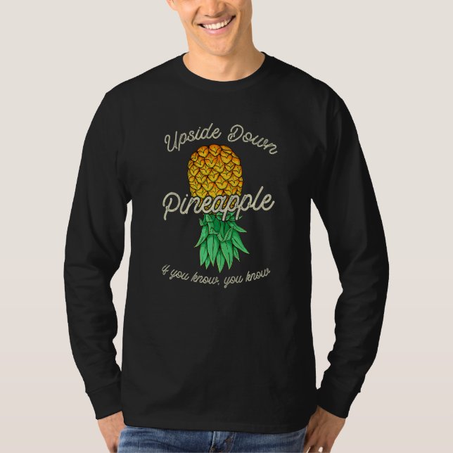 Vintage Upside Down Pineapple Subtle Swinger T-Shirt (Front)