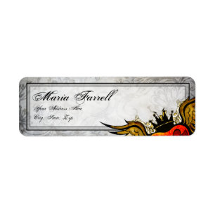 Vintage Urban Tattoo Winged Heart Return Label