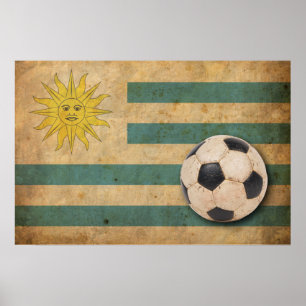 Vintage Uruguay Flag Poster