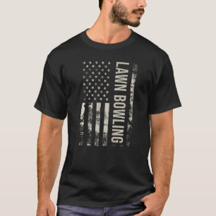 Vintage US American Flag Lawn Bowling Premium T-Shirt