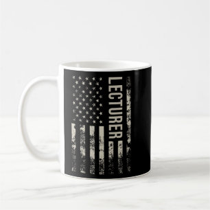 Vintage US American Flag Lecturer Coffee Mug