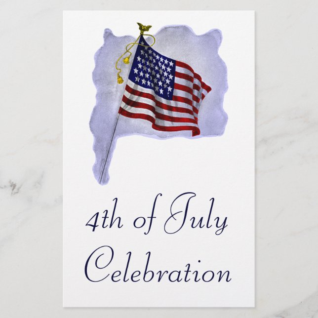 Vintage US Flag Custom Flyer (Front)