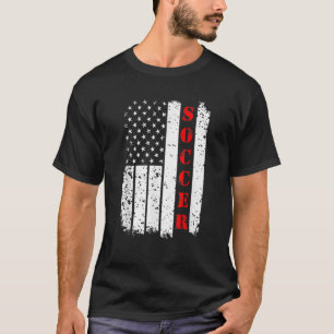 Vintage US USA America Flag Soccer Ball Football J T-Shirt