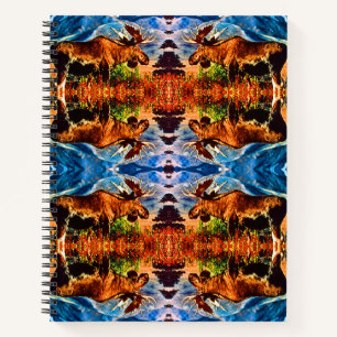 Vintage USA Alaska bull moose Notebook