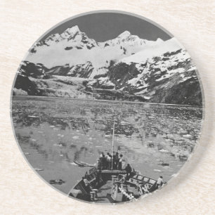 Vintage USA Alaska glacier bay national monument Coaster