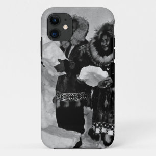 Vintage USA Alaska igloo builders iPhone 11 Case