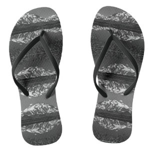 Vintage USA Alaska magnificent mt mckinley Flip Flops